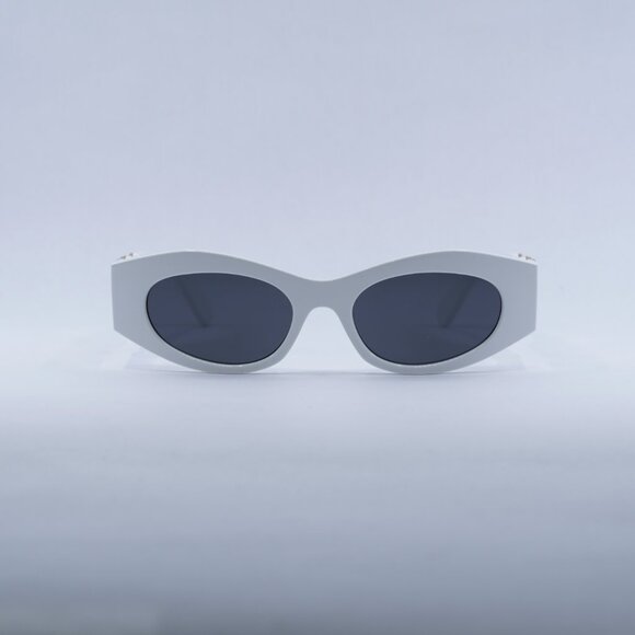 🕶️ New Versace VE4480U 314/87 Sunglasses - White Frame, Dark Grey Lenses - Picture 2 of 10